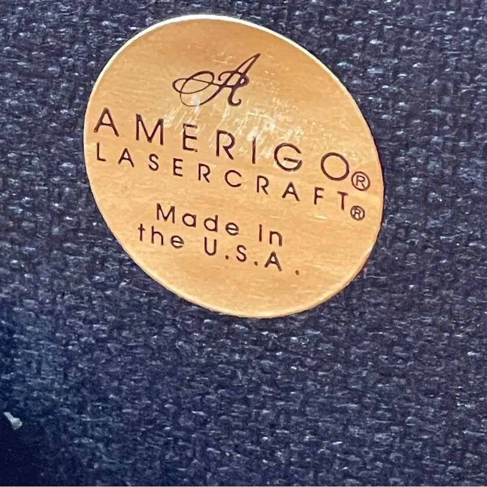 Vintage Amerigo Lasercraft 5” x 7” Laser Cut Wooden Photo Frame